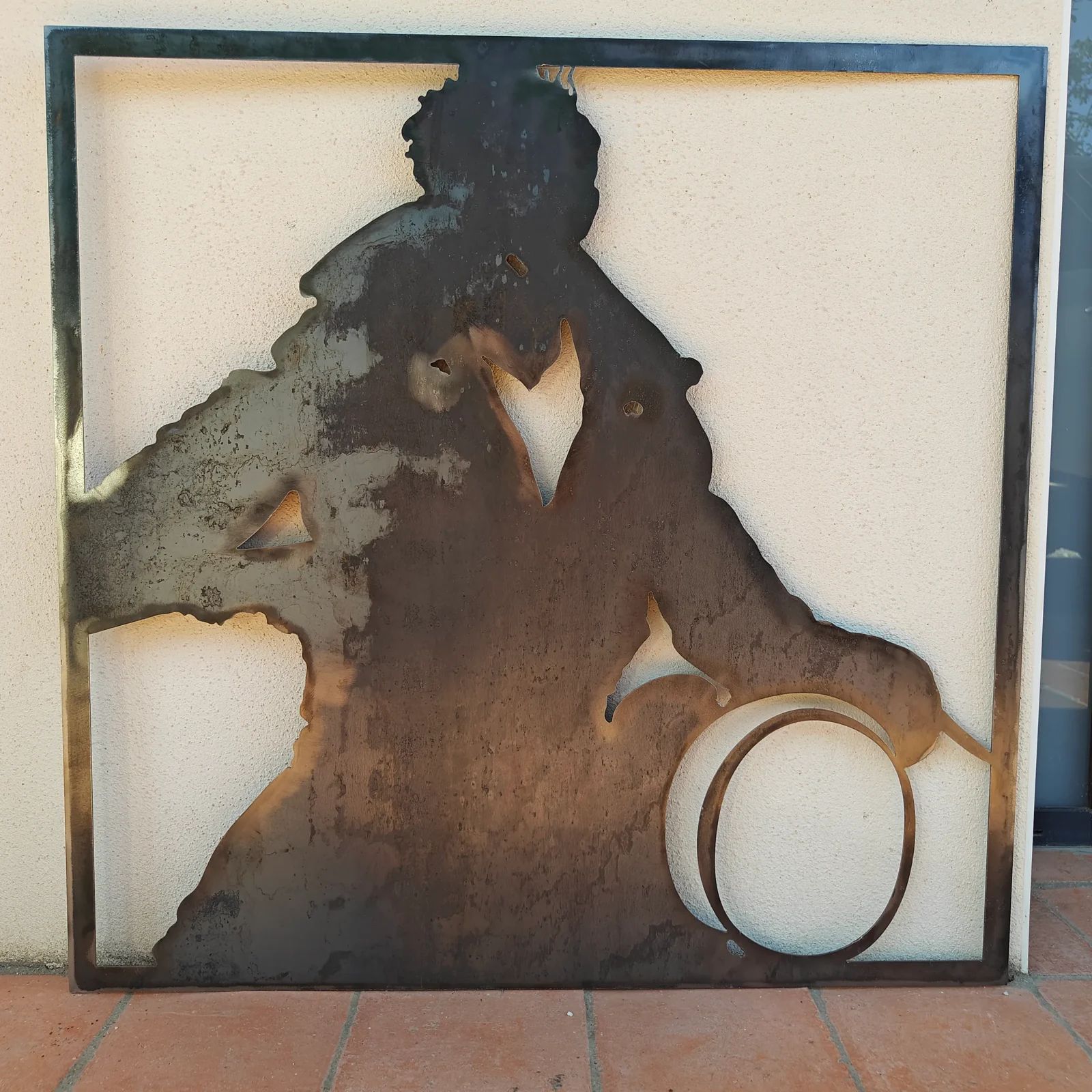 Wall art, plasma cut steel